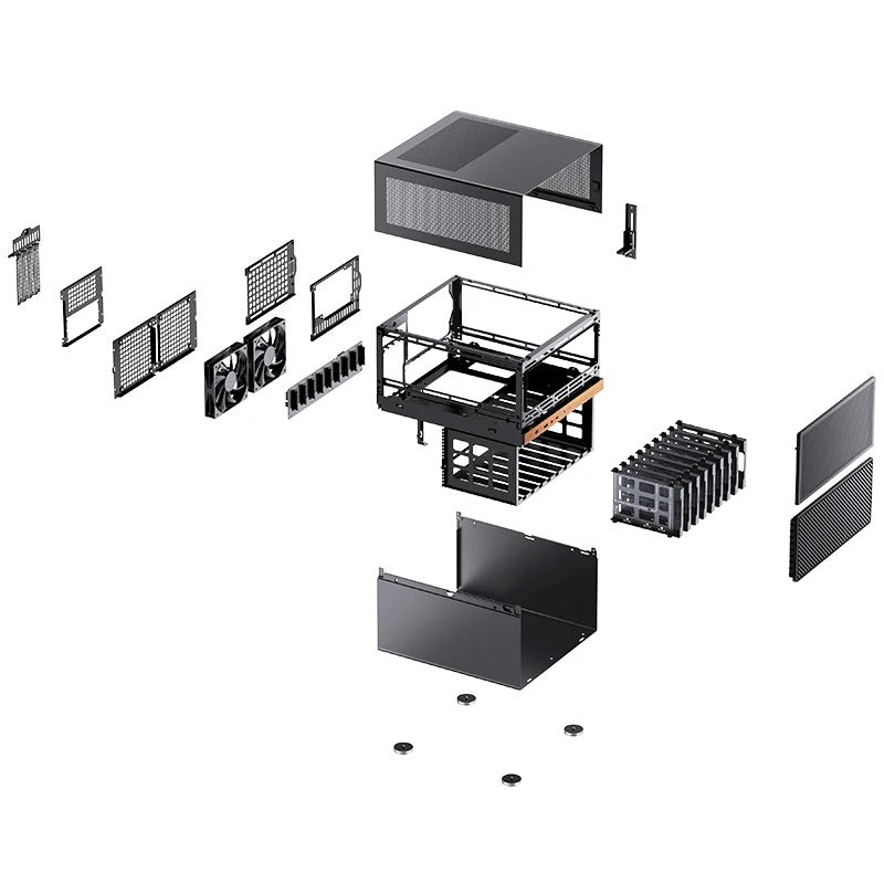 Jonsbo N6 NAS Computer Case (Black)