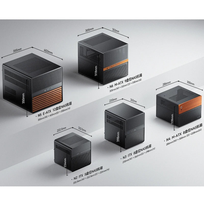 Jonsbo N6 NAS Computer Case (Black)