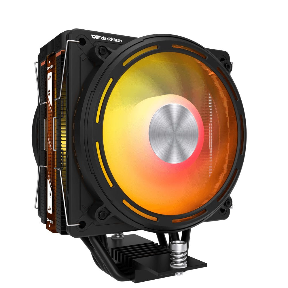 DarkFlash E400 Plus LED Matrix Display Dual Fan Tower CPU Cooler