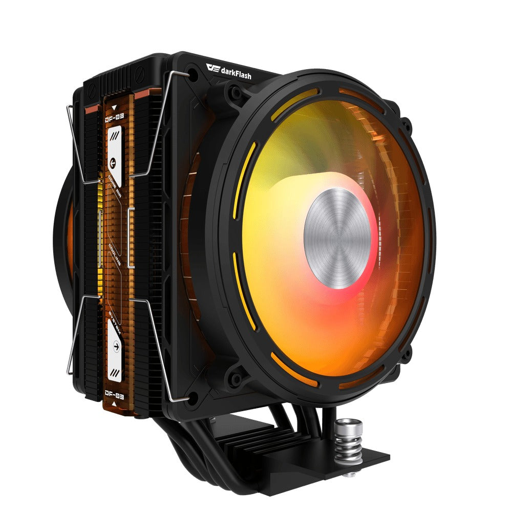 DarkFlash E400 Plus LED Matrix Display Dual Fan Tower CPU Cooler