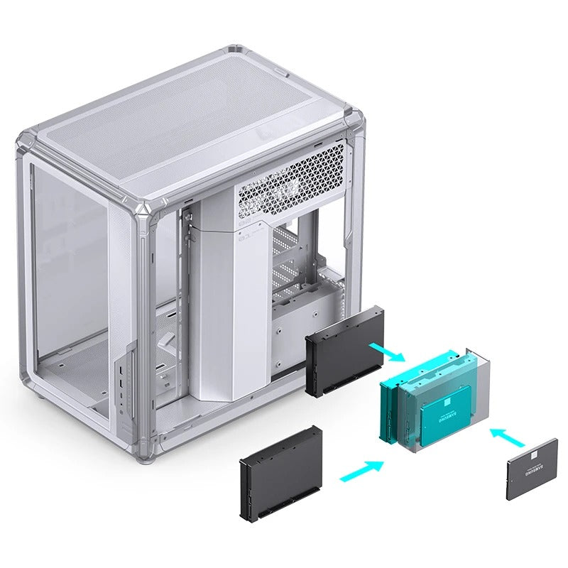 Jonsbo X400 ATX Computer Case (Grey, White)