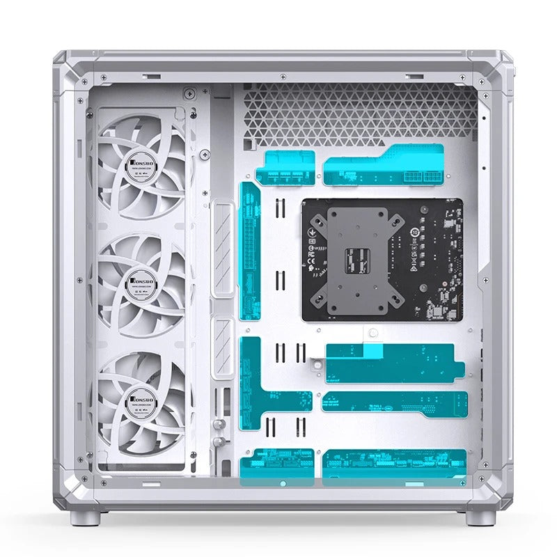 Jonsbo X400 ATX Computer Case (Grey, White)