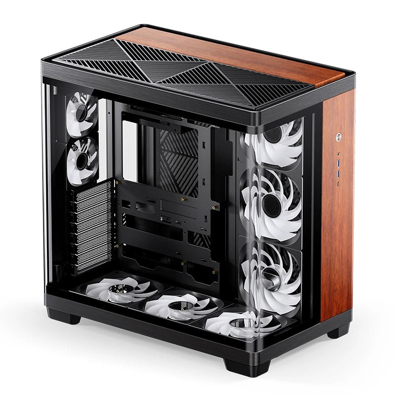 Jonsbo TK-4 Wood ATX Separated Cabinet Computer Case (Black)