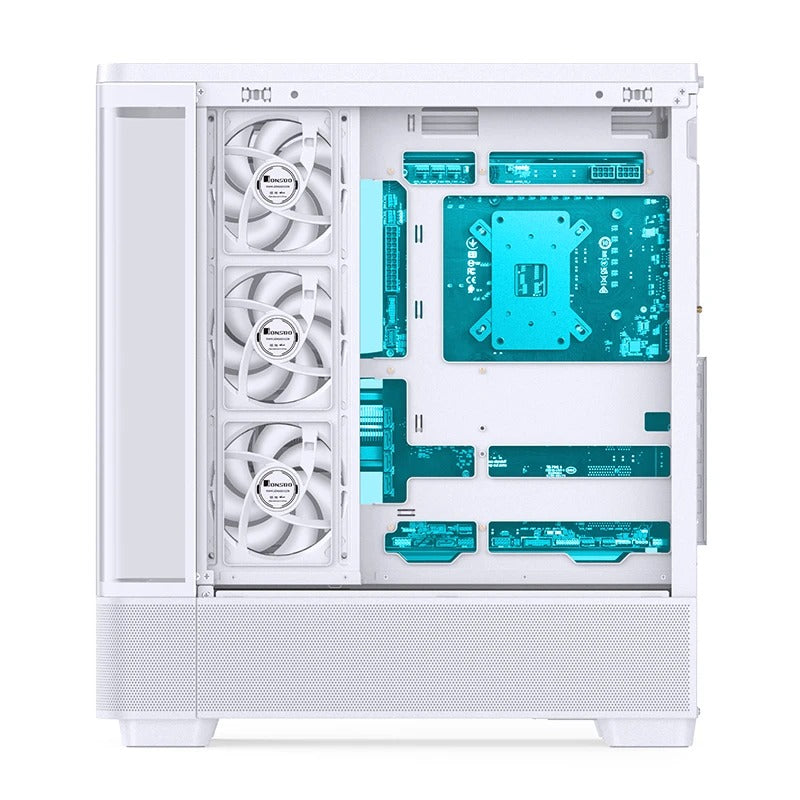 Jonsbo TK-5 ATX Computer Case (Black, White)