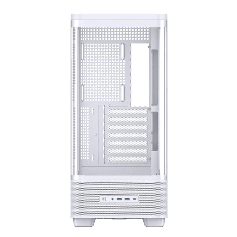 Jonsbo TK-5 ATX Computer Case (Black, White)
