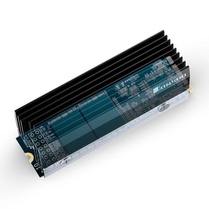 Jonsbo M201 M.2 2280 SSD Air Cooling Radiator (Silver/Black)
