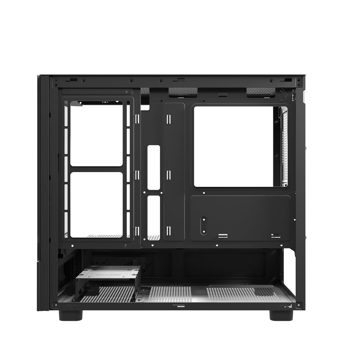 DarkFlash DS950MV M-ATX Glass PC Case with 6" IPS Customizable Display