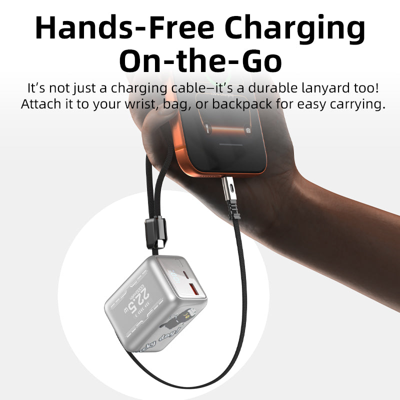 Vyvylabs BoostGo Power Bank 10000mAh22.5W with Fast Charging Cable