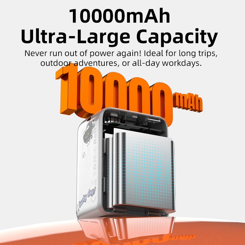 Vyvylabs BoostGo Power Bank 10000mAh22.5W with Fast Charging Cable