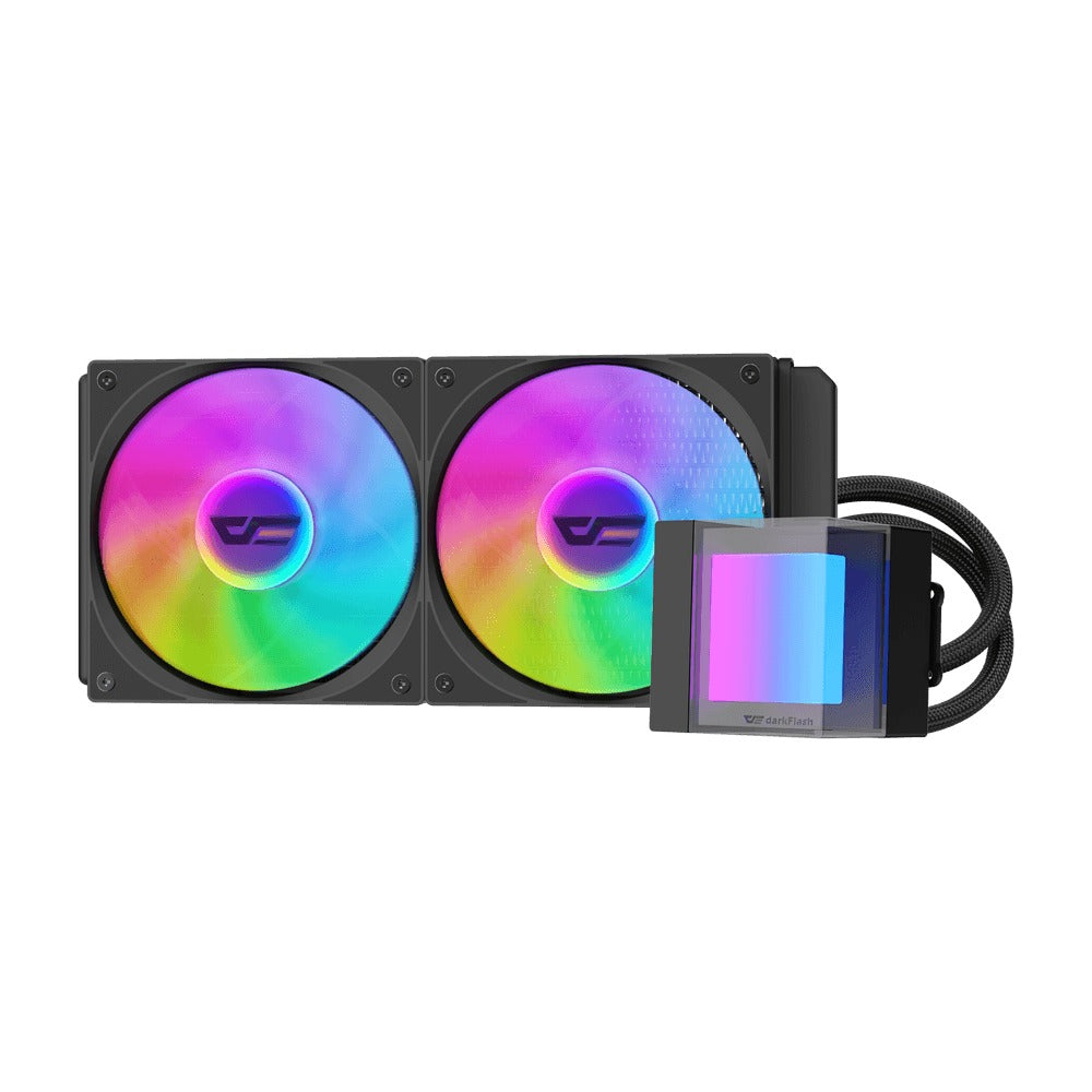DarkFlash Cube CB240 ARGB AIO 240mm Liquid CPU Cooler
