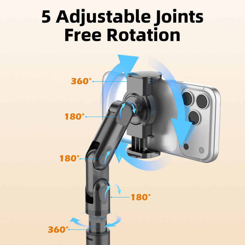 Vyvylabs K82 Desktop Retractable Clamping Mobile Stand (Black) (K82-BK)