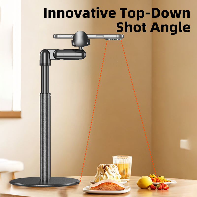 Vyvylabs K82 Desktop Retractable Clamping Mobile Stand (Black) (K82-BK)