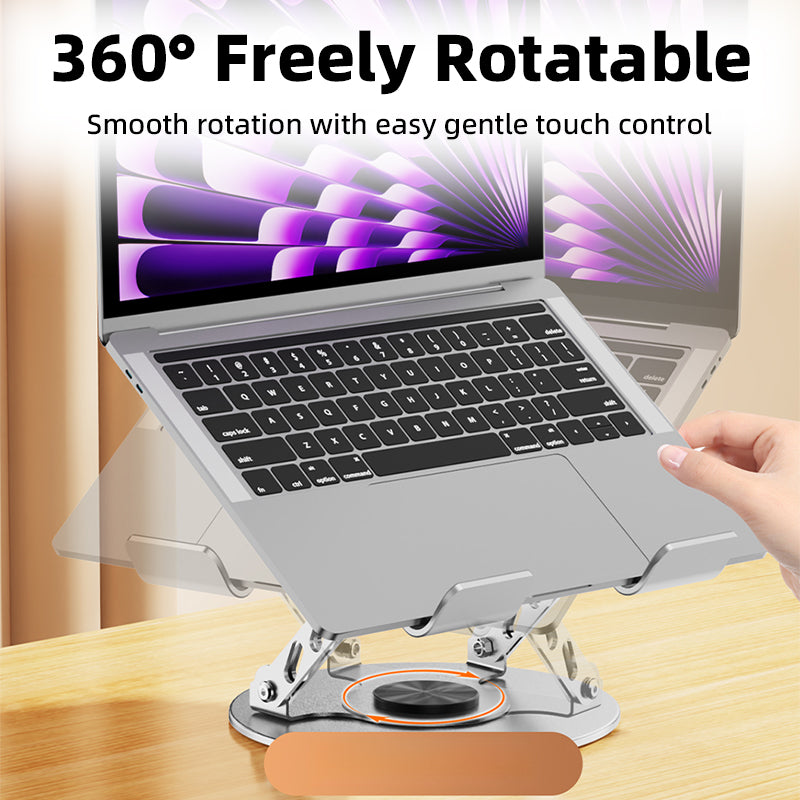 Vyvylabs X2 360 Degrees Rotation Metal Desktop Laptop Stand (Grey) (V-X2-GY)