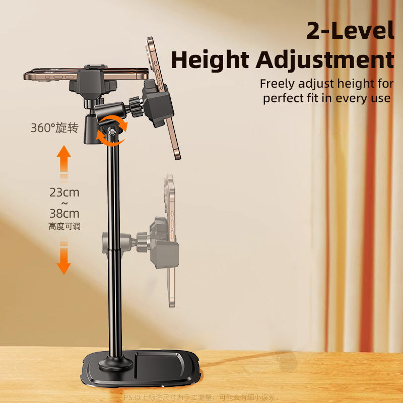 Vyvylabs Dual-Position Desktop Mobile & Tablet Adjustable Stand (Black) (V-LW-030-BK)