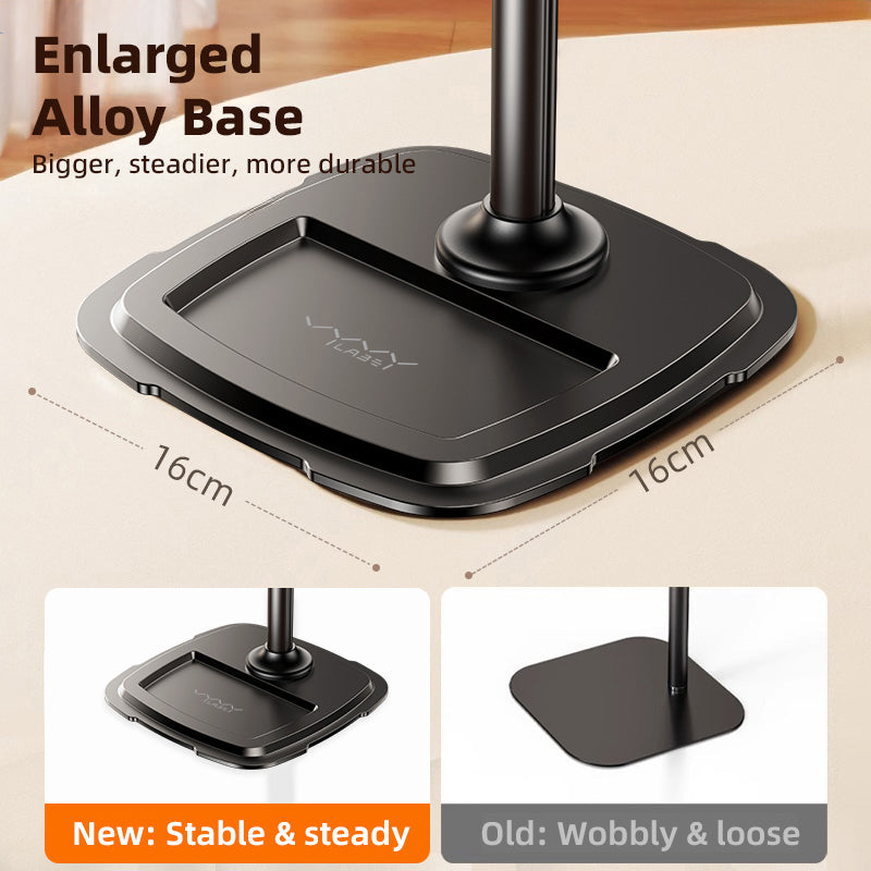 Vyvylabs Dual-Position Desktop Mobile & Tablet Adjustable Stand (Black) (V-LW-030-BK)