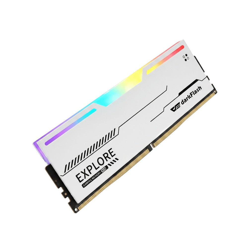 DarkFlash Explorer 16GB (1x16GB) 3200MHz 1.2v DDR4 UDIMM With RGB Gaming Memory
