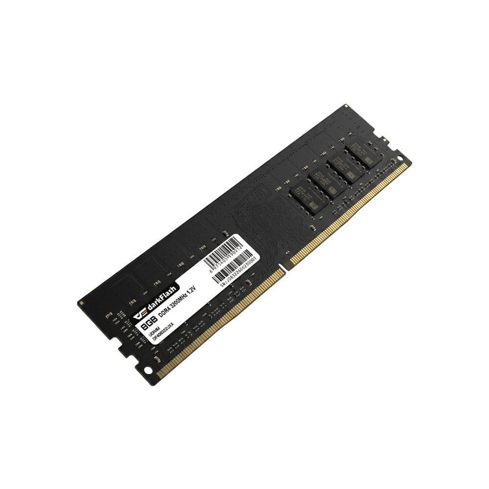 DarkFlash Explorer 8GB (1x8GB) 3200MHz 1.2v DDR4 UDIMM Gaming Memory (Black) (DF408322UXX)