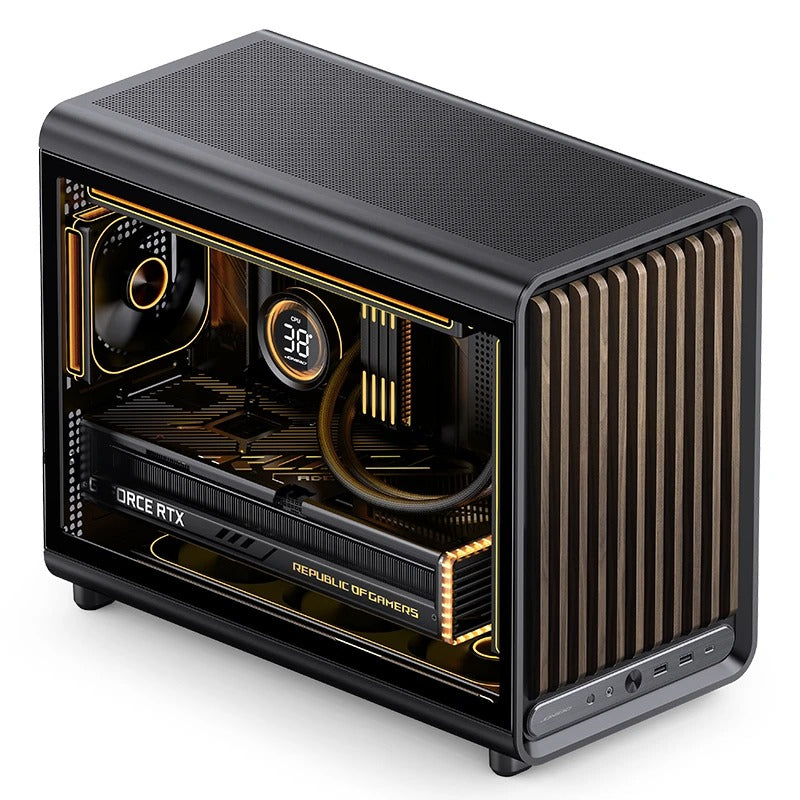 Jonsbo D33 Wood M-ATX Computer Case | DataBlitz