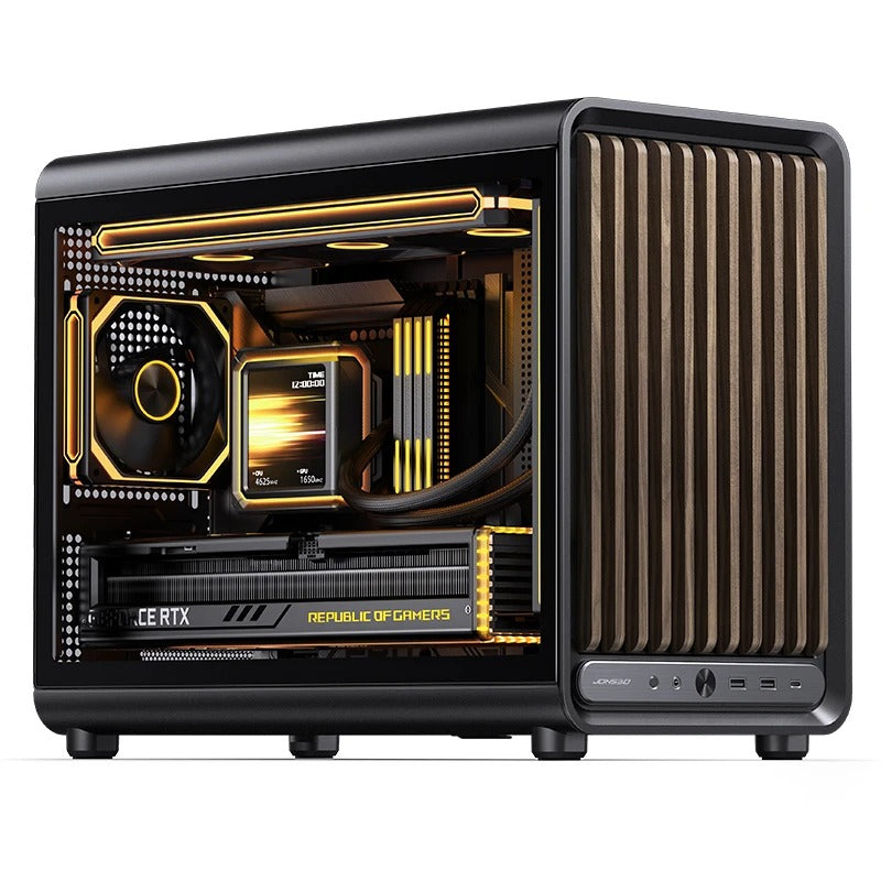 Jonsbo D33 Wood M-ATX Computer Case | DataBlitz