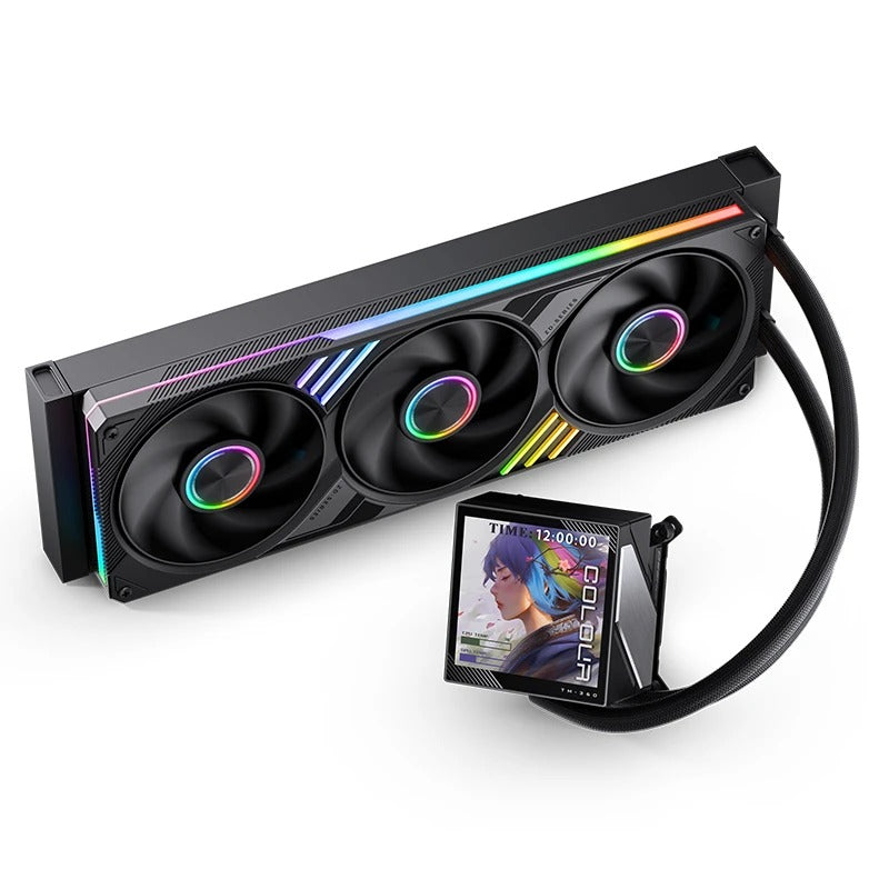Jonsbo TM-360 Series 360mm Water/Liquid CPU Cooler (Black)