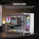 Corsair 2500X Mid-Tower Dual Chamber Pc Case (White)