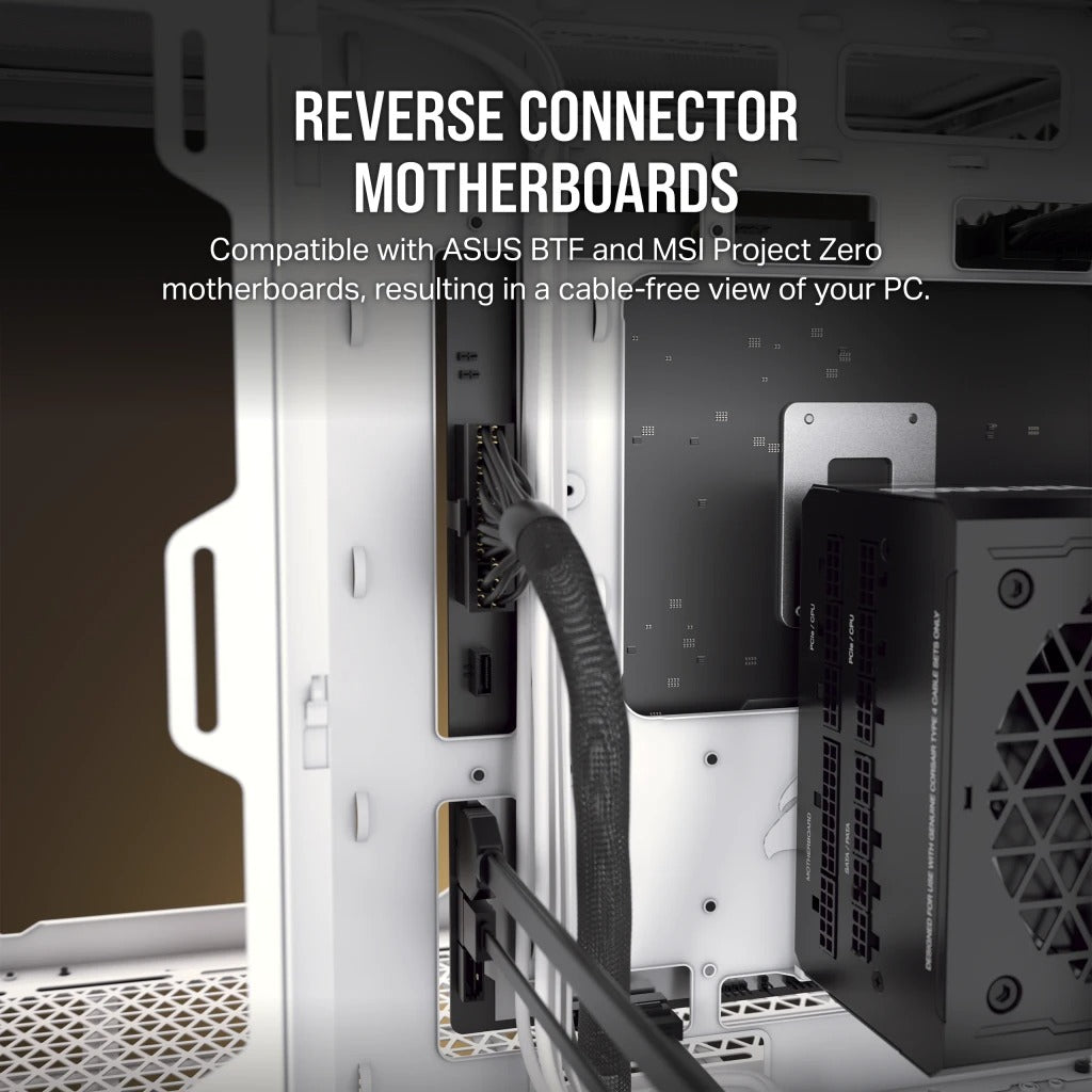 Corsair 2500X Mid-Tower Dual Chamber Pc Case (White)