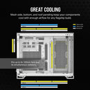 Corsair 2500X Mid-Tower Dual Chamber Pc Case (White)
