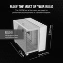 Corsair 2500X Mid-Tower Dual Chamber Pc Case (White)