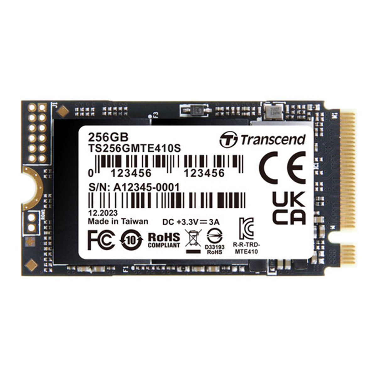 Transcend 410S M.2 2242 PCIe Gen4 x4 Internal SSD (256GB, 512GB, 1TB, 2TB)
