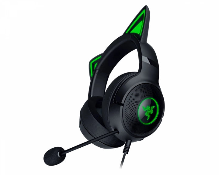 Razer Kraken Kitty V2 USB Headset With RGB Kitty Ears (Black)