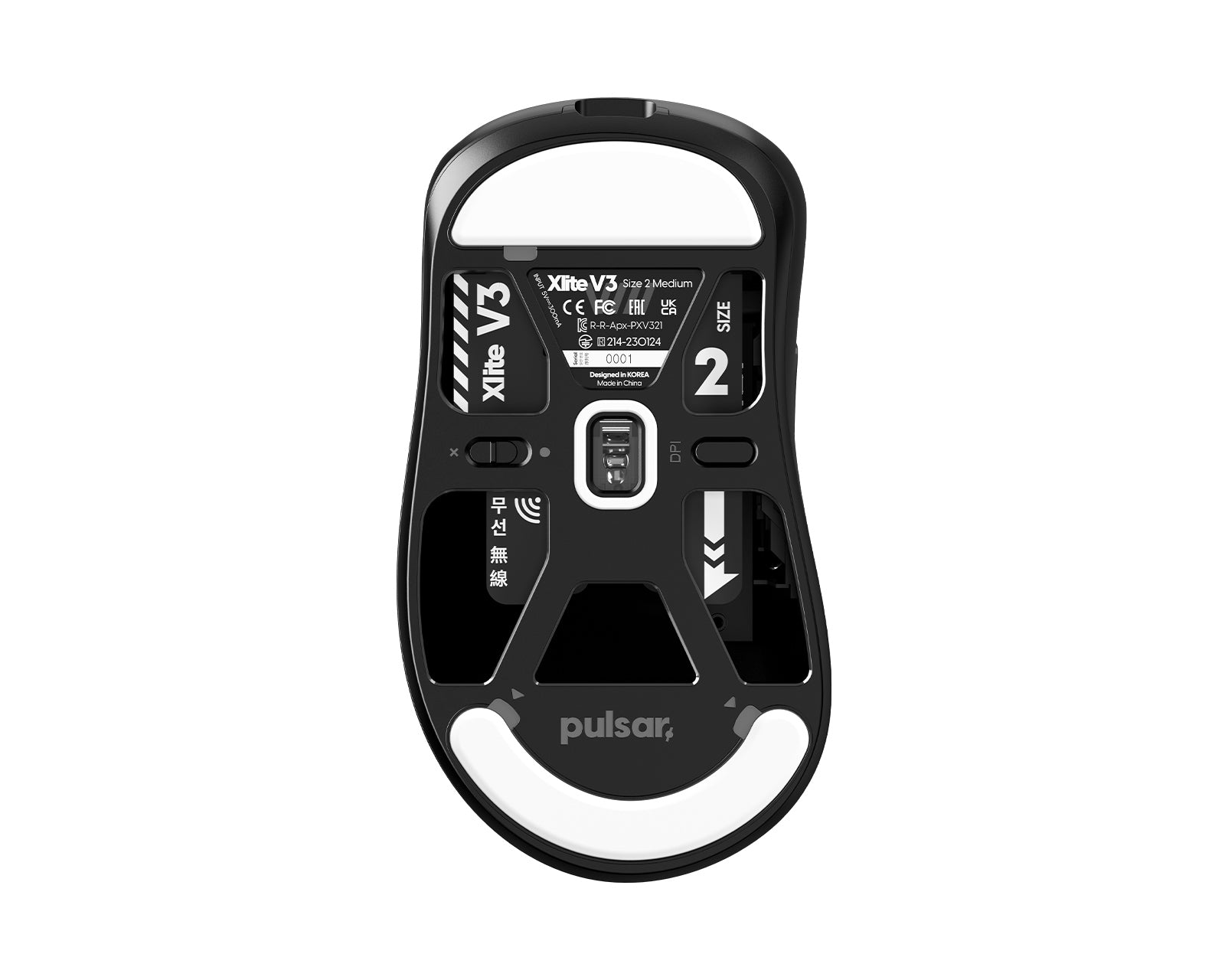 Pulsar Xlite V3 Wireless Gaming Mouse Size 2