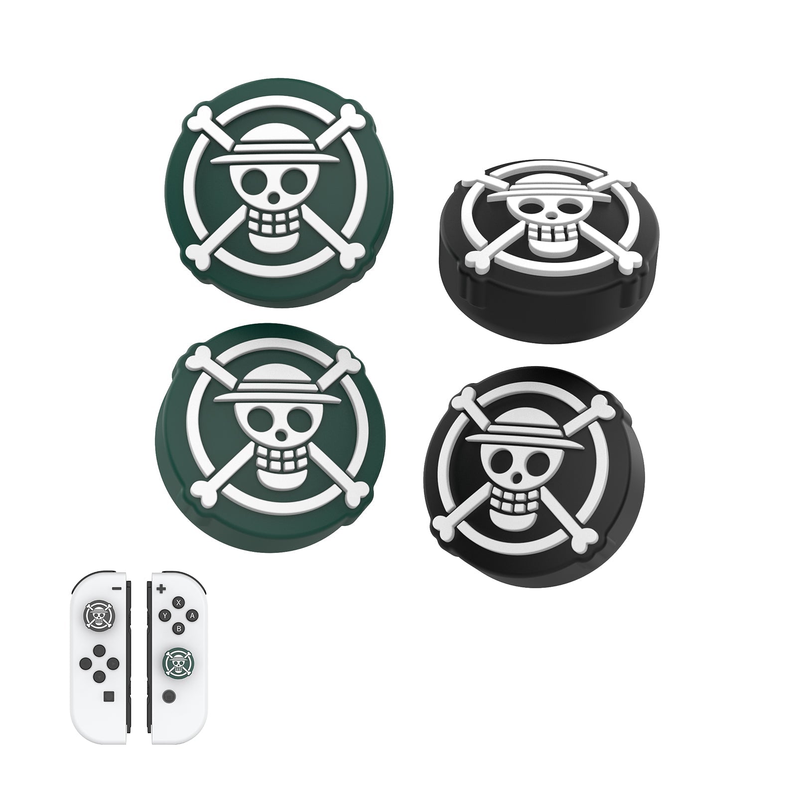 IINE One Piece Silicone Thumb Grip Caps For N-Switch (Skull) (L911) | DataBlitz