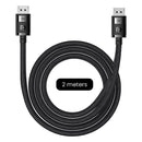 Baseus High Definition Series DP 8K To DP 8K Adapter Cable (Cluster Black) (2M, 1.5M) (B00633706111-02, B00633706111-01)