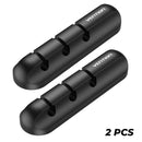 Vention 3-Port Silicone Desktop Cable Manager with 3M Strong Adhesive  (1pc, 2 pcs)  (KBRB0, KBRB0-2)