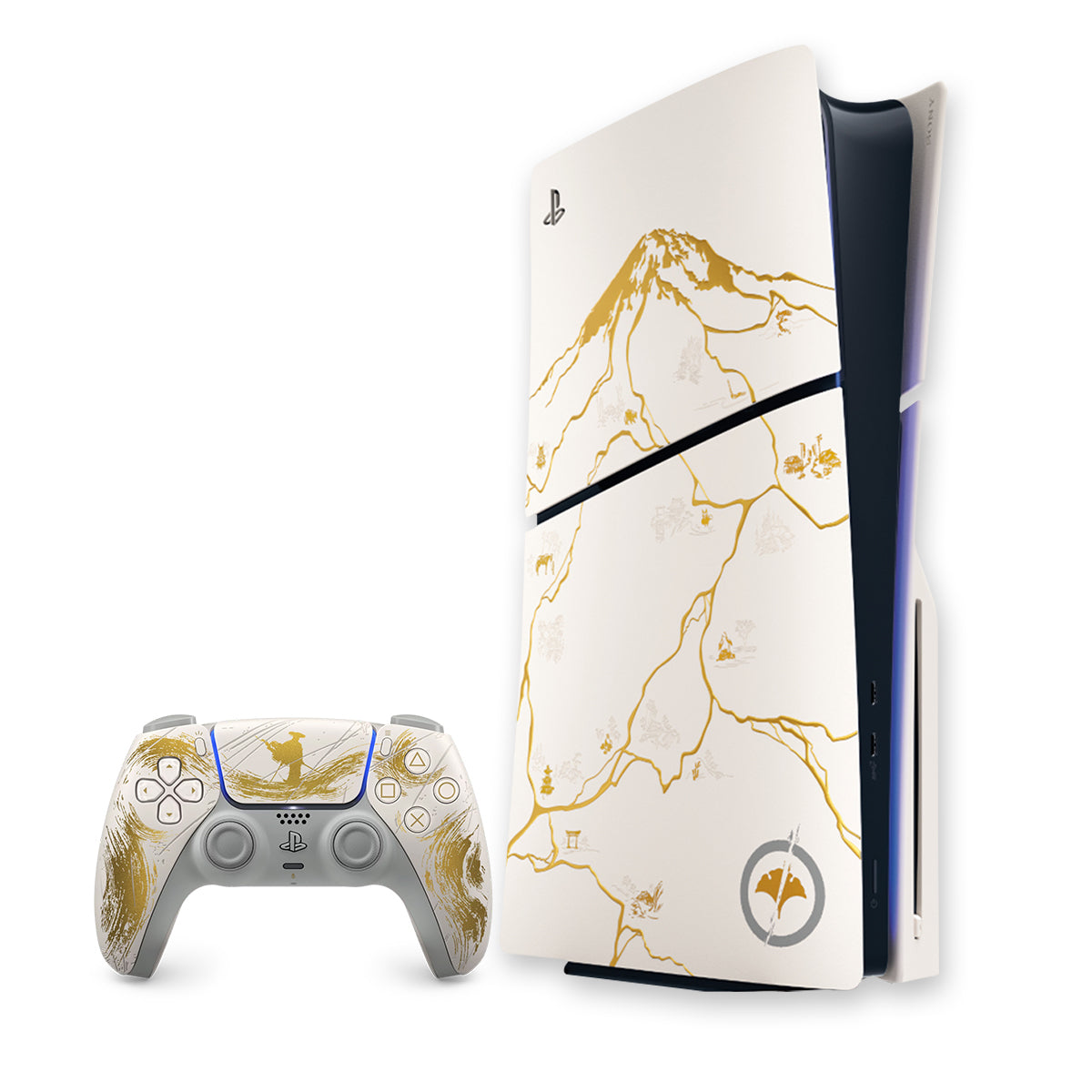 Sony Playstation PS5 Console Slim Disc Version Ghost of Yotei Gold Limited Edition Bundle
