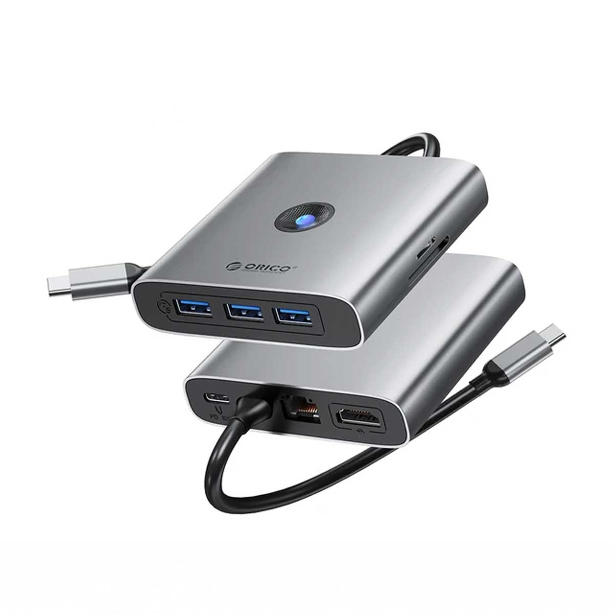 Orico Type-C Docking Station (Dark Grey) (FAX3-8P)