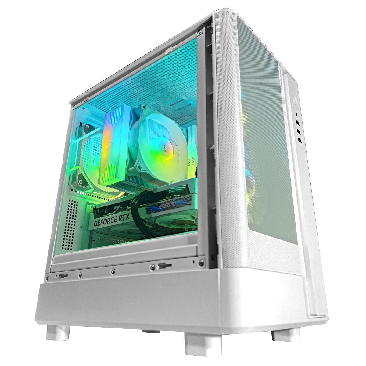 Alpha DB330M Mesh White Desktop Gaming PC | DataBlitz