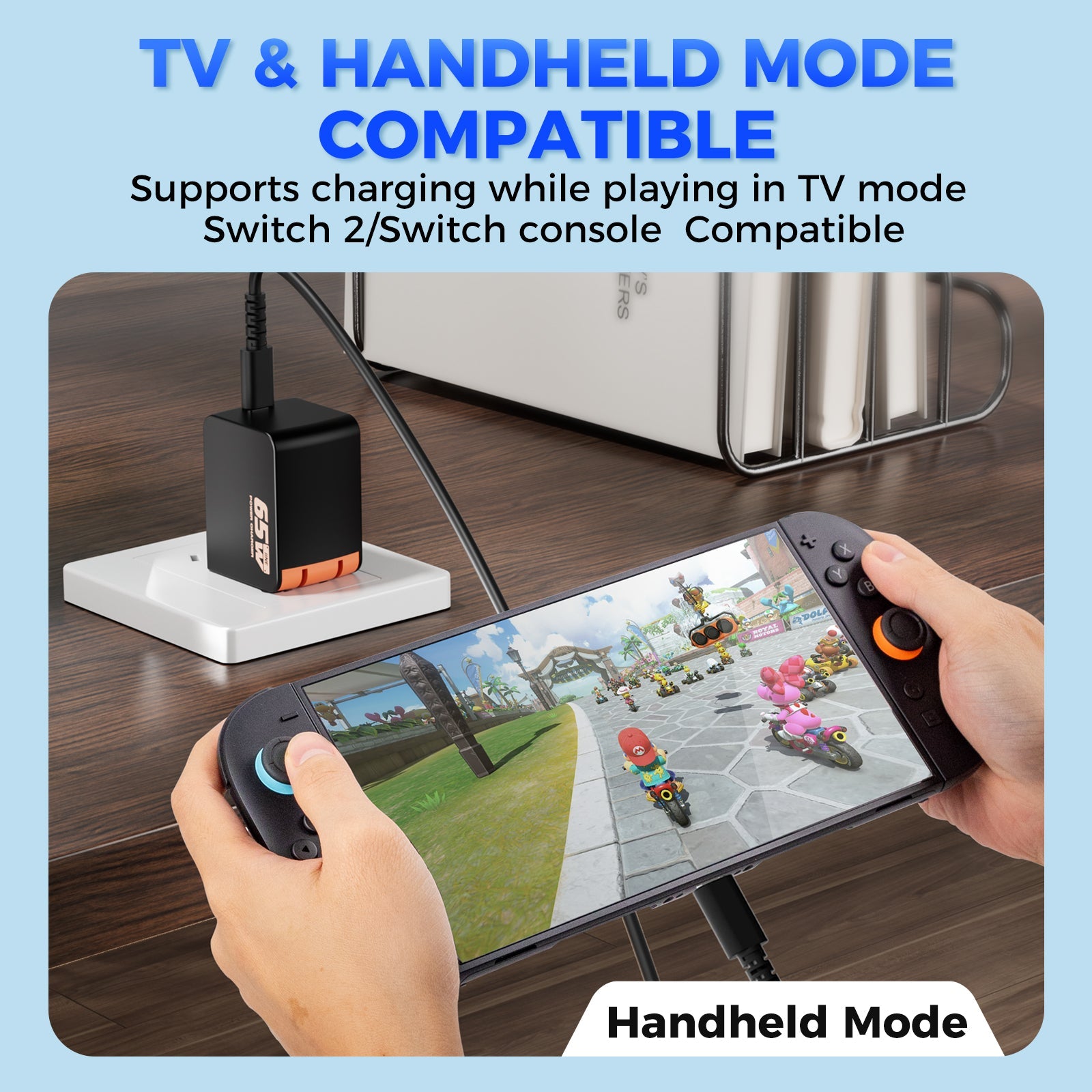 IINE 65W GaN Fast Charger for Nintendo Switch 2