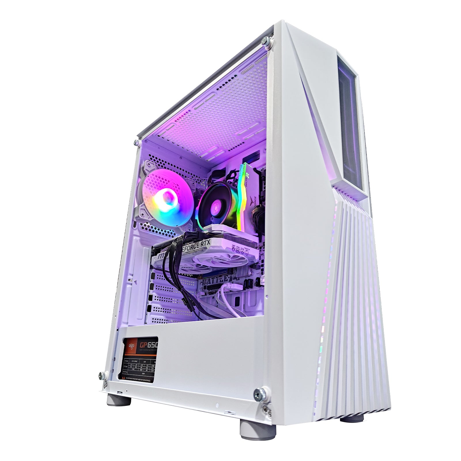 Alpha Vesta White Gaming PC RYZEN 5 5500 | 16GB RAM | 512GB SSD | RTX 4060 | Windows 11 Pro