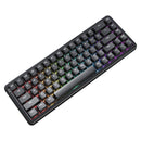Ajazz AK680 Max RGB Tri-Mode 68-Keys Aluminum Positioning Plate Gasket-Mounted South Facing (1K Wireless + 8K Wired) Polling Rate Hot Swappable Mechanical Keyboard (Black) (Magnetic Grain Hifi Switch)