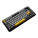 Ajazz AK820 Max RGB Tri-Mode 75% 82-Keys Gasket-mounted Hot Swappable Mechanical Keyboard with 1.14" TFT Display Screen & Knob (Black/Grey/Yellow) (Magnetic Switch)