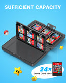 Transnovo 24-in-1 Game Card Storage Case for Nintendo Switch 2 (Transparent Black) (NS2-CC01)