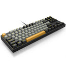 E-Yooso Z-87 Yellow Single Light 87 Keys Wired Mechanical Keyboard Grey/Black/Orange (Red Switch)