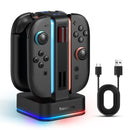 4-in-1 Square RGB Charging Station for Nintendo Switch 2 Joy-Pad