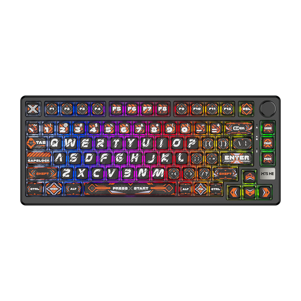 Royal Kludge RK-M75 HE Single-Mode RGB 81 Keys Hot-Swappable Mechanical Keyboard Hephaestus