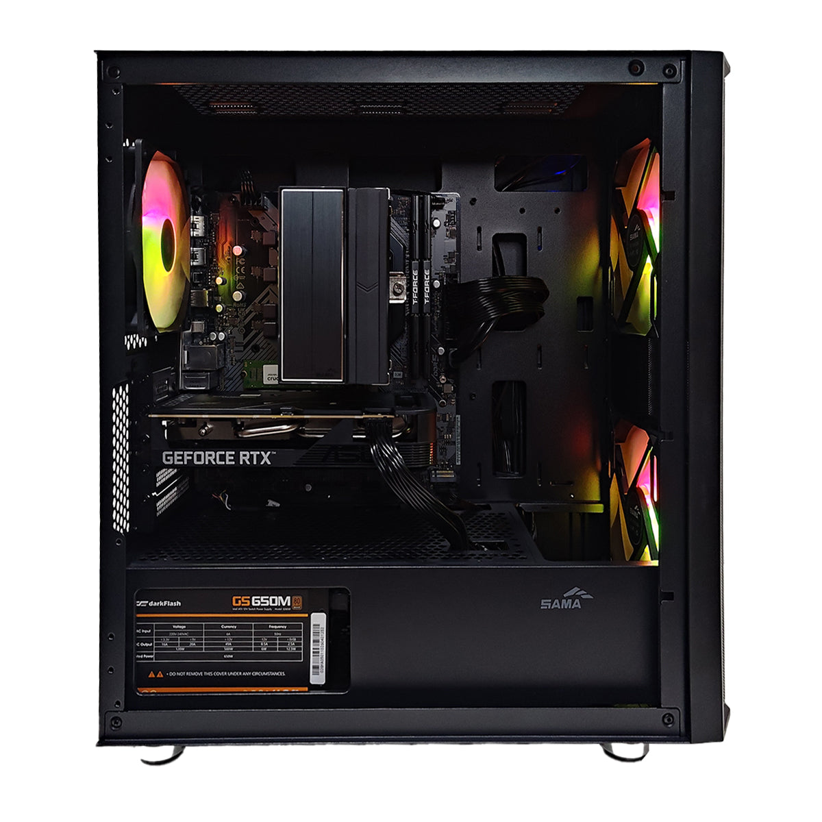 Sigma S30 Black Desktop Gaming PC | AMD Ryzen 5 7500F | 16GB RAM | 1TB SSD | RTX 5050 | Windows 11 Pro