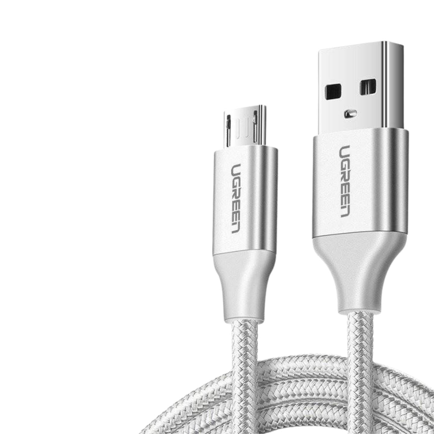 Ugreen USB-A to Micro USB Cable - 1m (White) (US290/60151)
