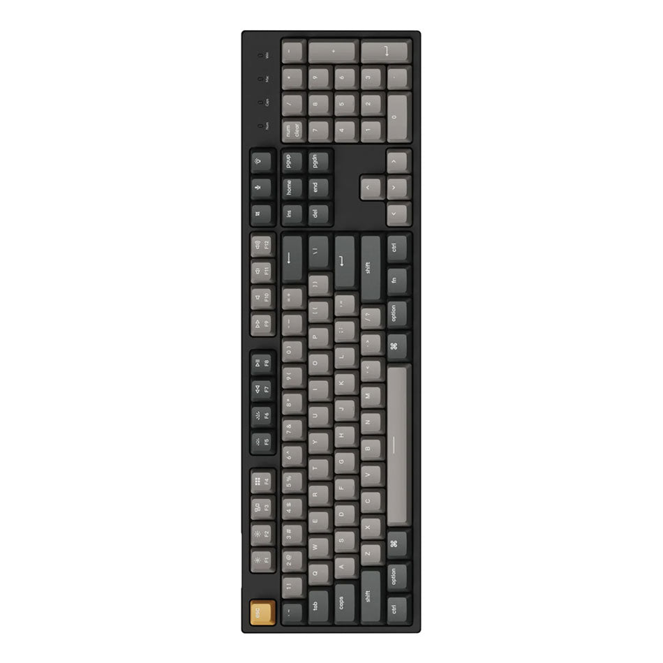 Keychron C2 Pro QMK/VIA RGB Backlit Hot-Swappable Full Size Wired Mechanical Keyboard (K Pro Red Switch)