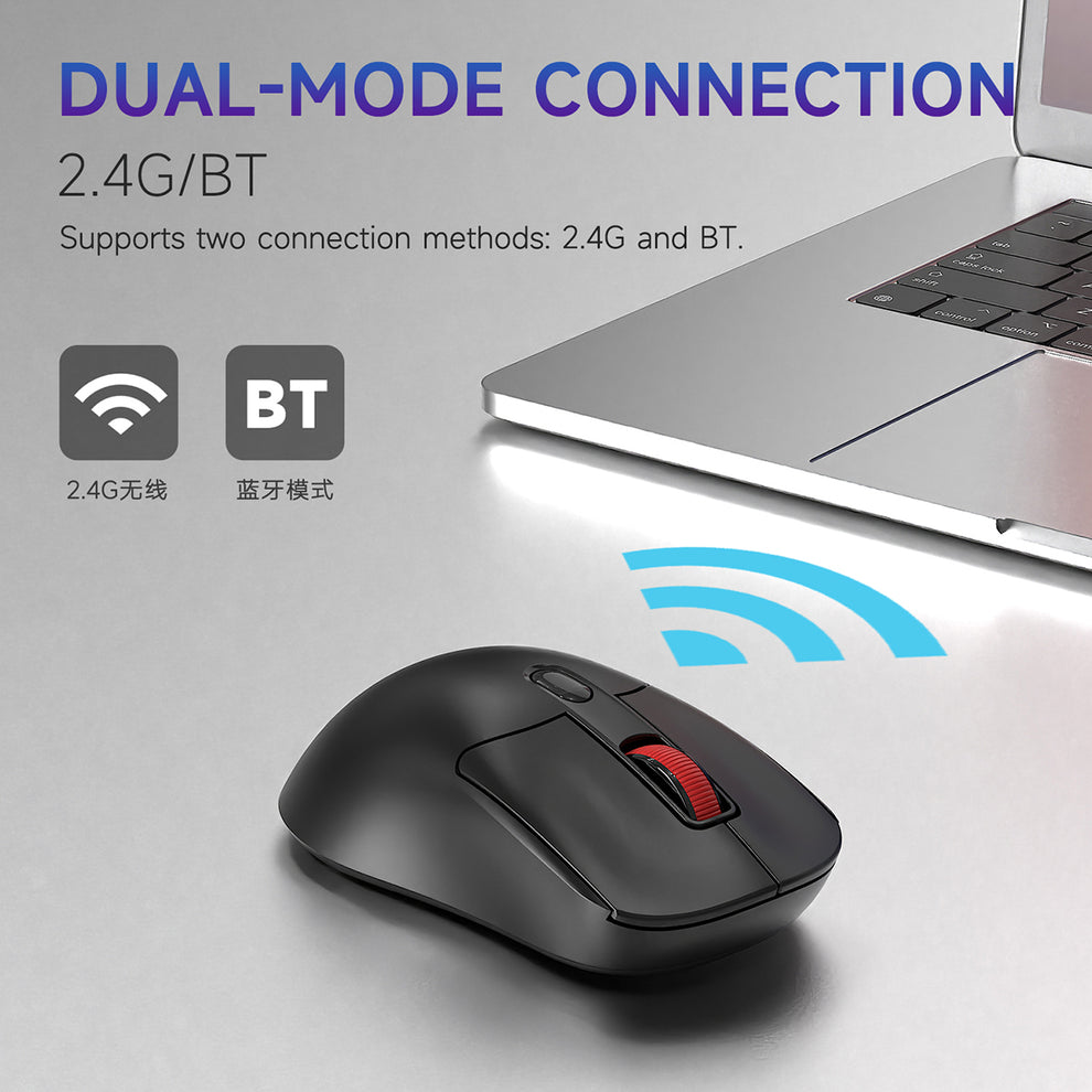 Ajazz NJ02 Wireless Gaming Mouse (Black)