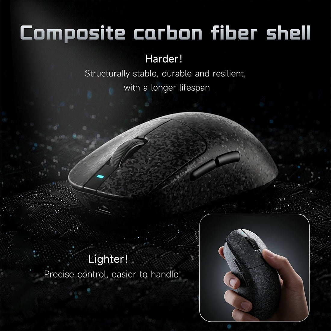 Nacodex x Ajazz AJ199 AI Carbon Fiber Composite Tri-Mode Mouse | DataBlitz